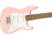 Fender Mini Stratocaster Laurel Fingerboard White Pickguard Shell Pink Fender Mini Stratocaster Laurel Fingerboard White Pickguard Shell Pink